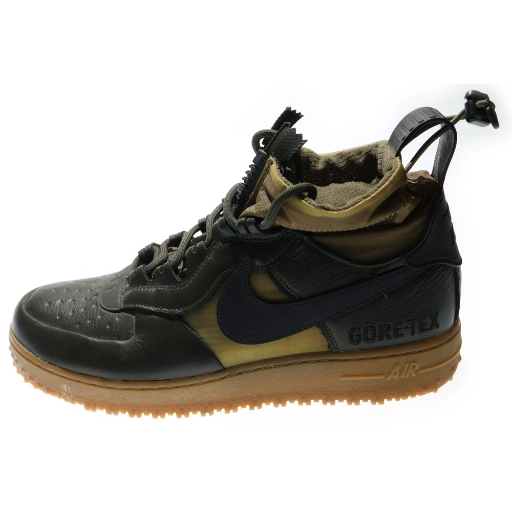 NIKE(ナイキ) AIR FORCE 1 HIGH WINTER GORE-TEX SEQUIOA エアフォース1 ウィンター ゴアテックス セコイア ハイカットスニーカー ブラック/カーキ US9.5/27.5cm CQ7211-300