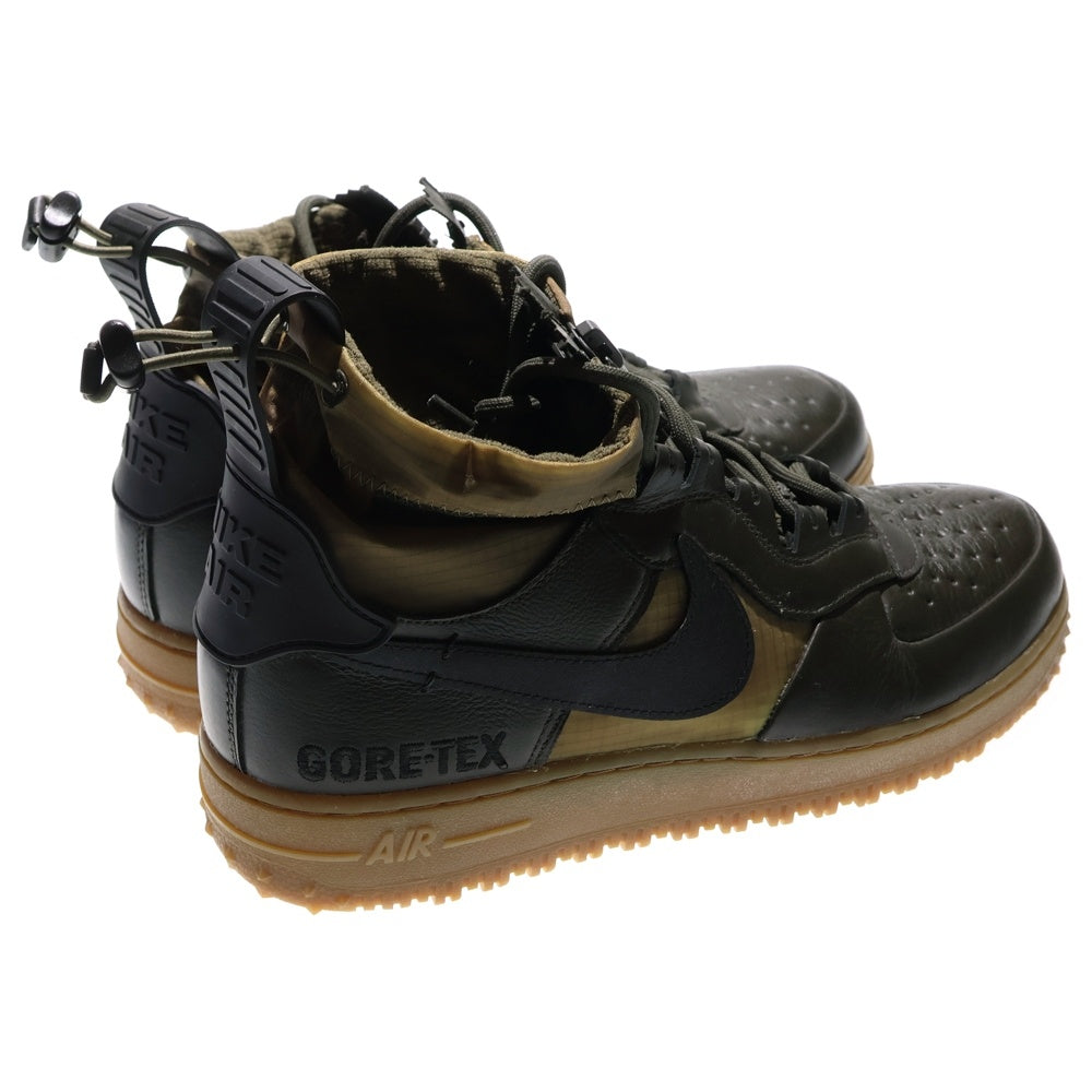 NIKE(ナイキ) AIR FORCE 1 HIGH WINTER GORE-TEX SEQUIOA エアフォース1 ウィンター ゴアテックス セコイア ハイカットスニーカー ブラック/カーキ US9.5/27.5cm CQ7211-300