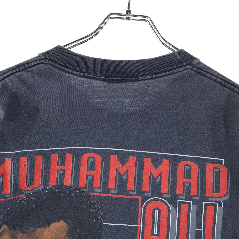VINTAGE(ヴィンテージ) 90S VINTAGE MUHAMMAD ALI TEE NNUTMEGタグ 両面プリントTシャツ 半袖クルーネックカットソー ブラック
