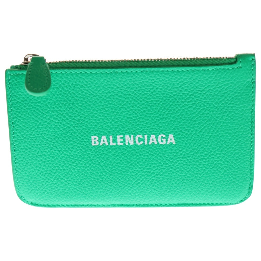 BALENCIAGA(バレンシアガ) Cash Large ロング コイン&カードホルダー コンパクトウォレット 財布 グリーン 637130