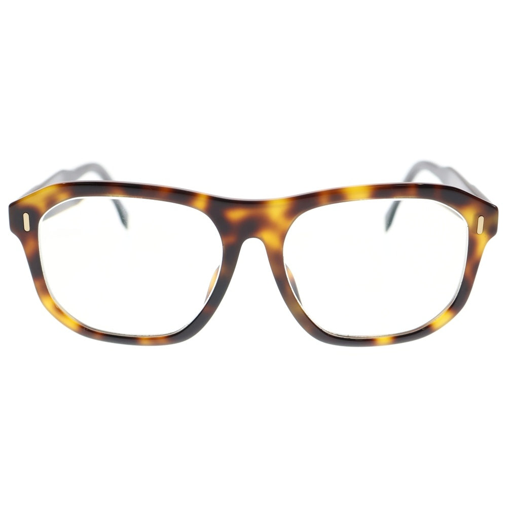 FENDI(フェンディ) サイドロゴ ウェリントン フレーム サングラス 眼鏡 ブラウン FF M0097