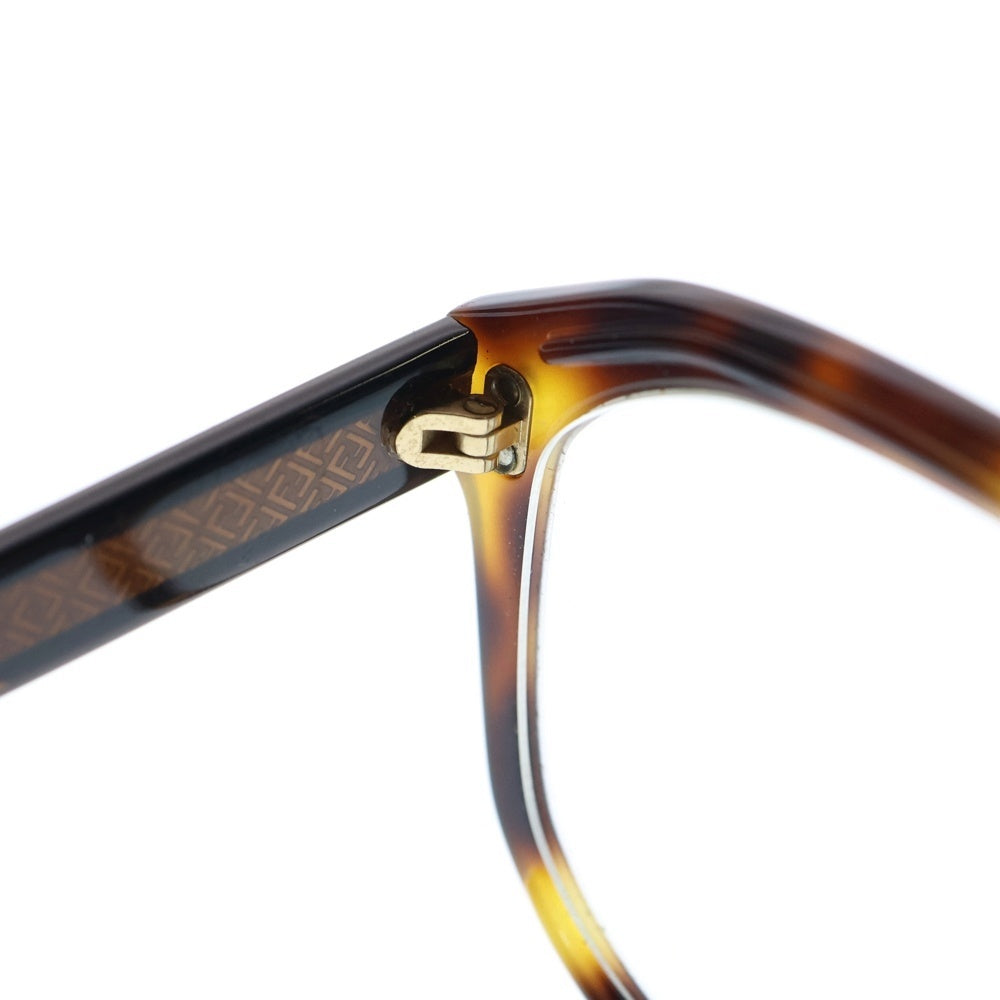 FENDI(フェンディ) サイドロゴ ウェリントン フレーム サングラス 眼鏡 ブラウン FF M0097