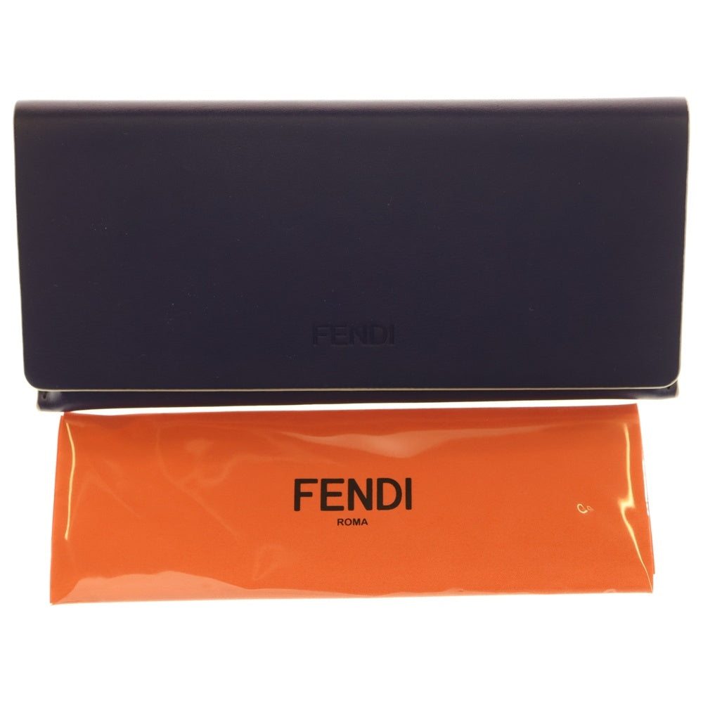 FENDI(フェンディ) サイドロゴ ウェリントン フレーム サングラス 眼鏡 ブラウン FF M0097