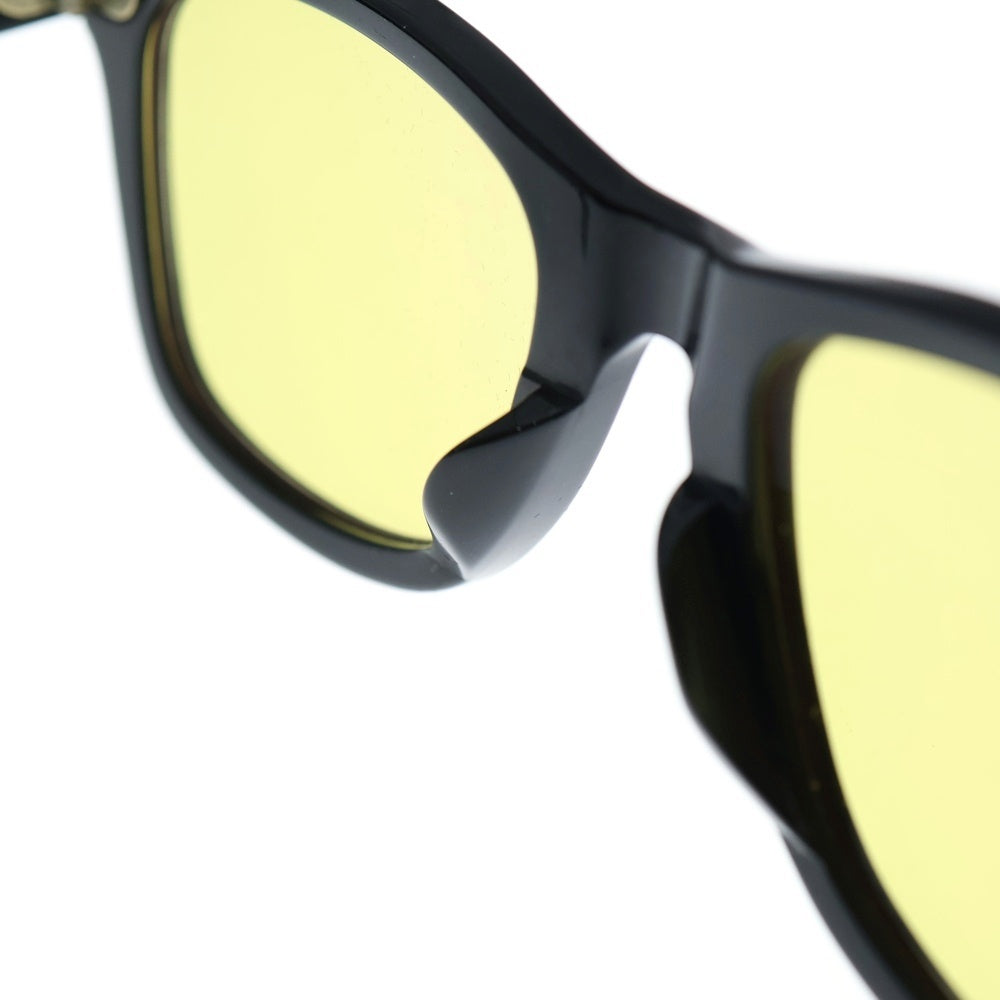Ray Ban(レイバン) WAYFARER ウェイファーラー サイドロゴ ウェリントン フレーム サングラス 眼鏡 ブラック/イエロー RB2140‐F