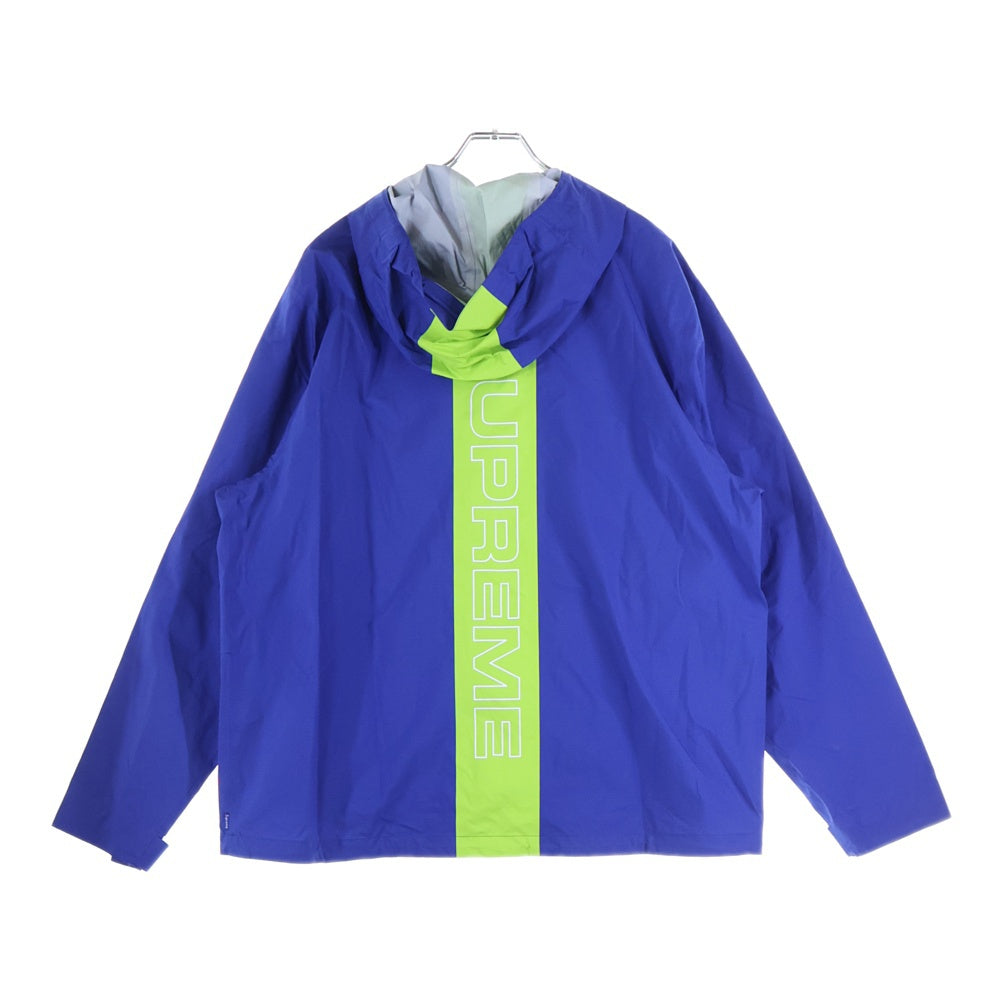 SUPREME(シュプリーム) 18SS Taped Seam Jacket バックロゴ テープドシーム ナイロン マウンテンパーカー ジャケット ブルー