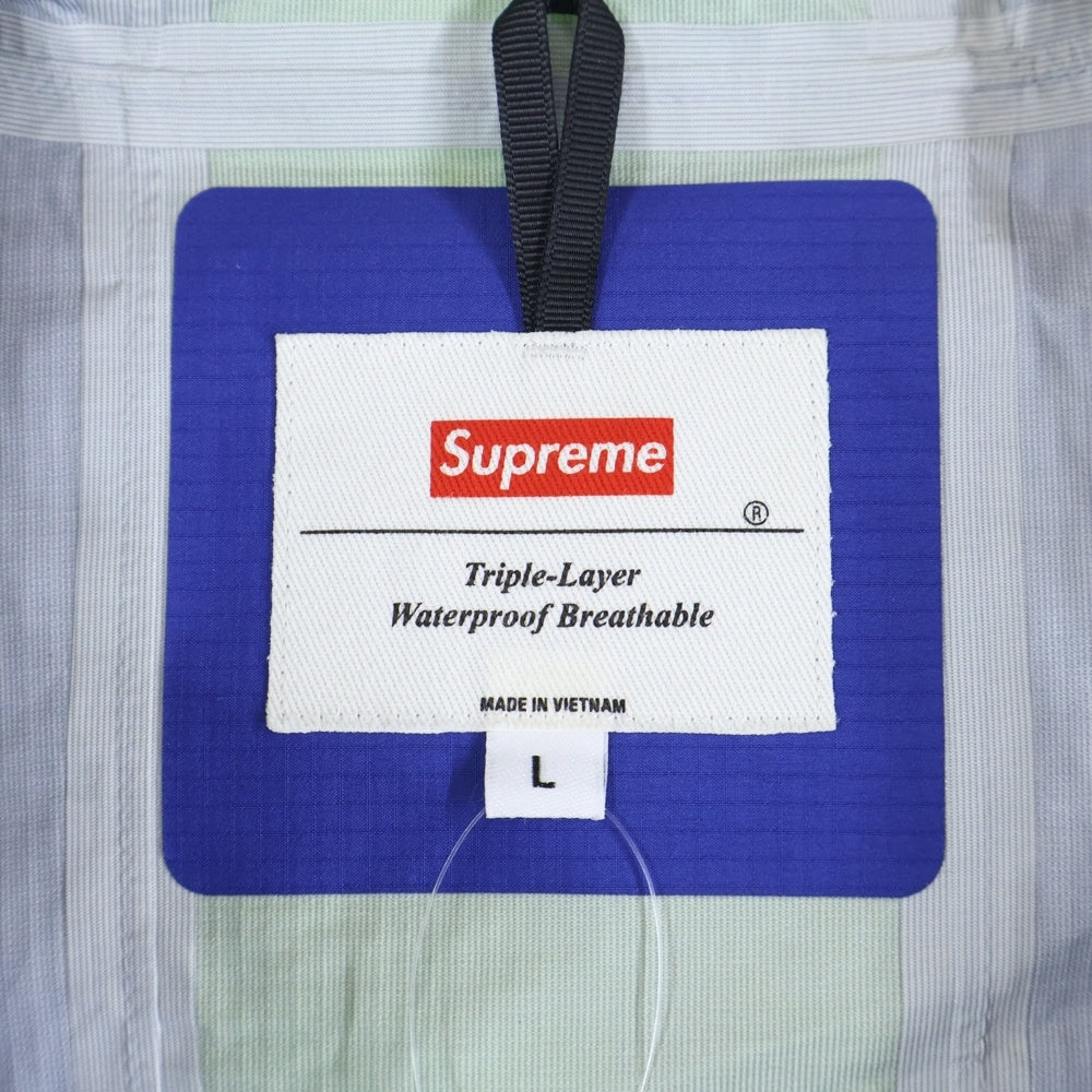 SUPREME(シュプリーム) 18SS Taped Seam Jacket バックロゴ テープドシーム ナイロン マウンテンパーカー ジャケット ブルー