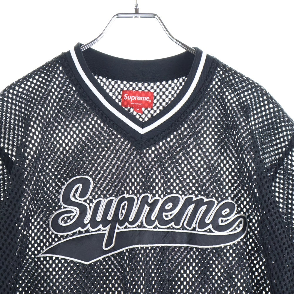 SUPREME(シュプリーム) 18SS Mesh Baseball Top メッシュベースボールトップス ブラック