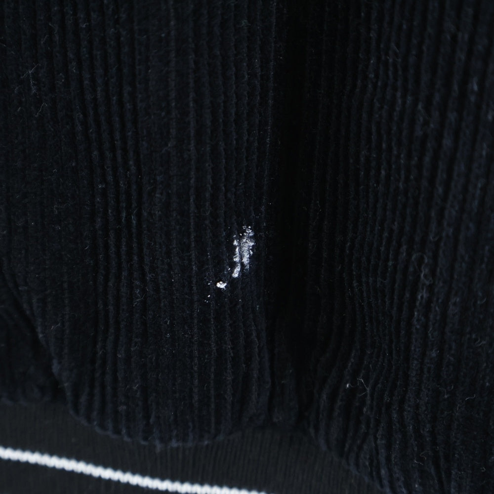 SUPREME(シュプリーム) 18SS Old English Corduroy Varsity Jacket オールド イングリッシュ ロゴ コーデュロイ バーシティジャケット スタジャン ブラック