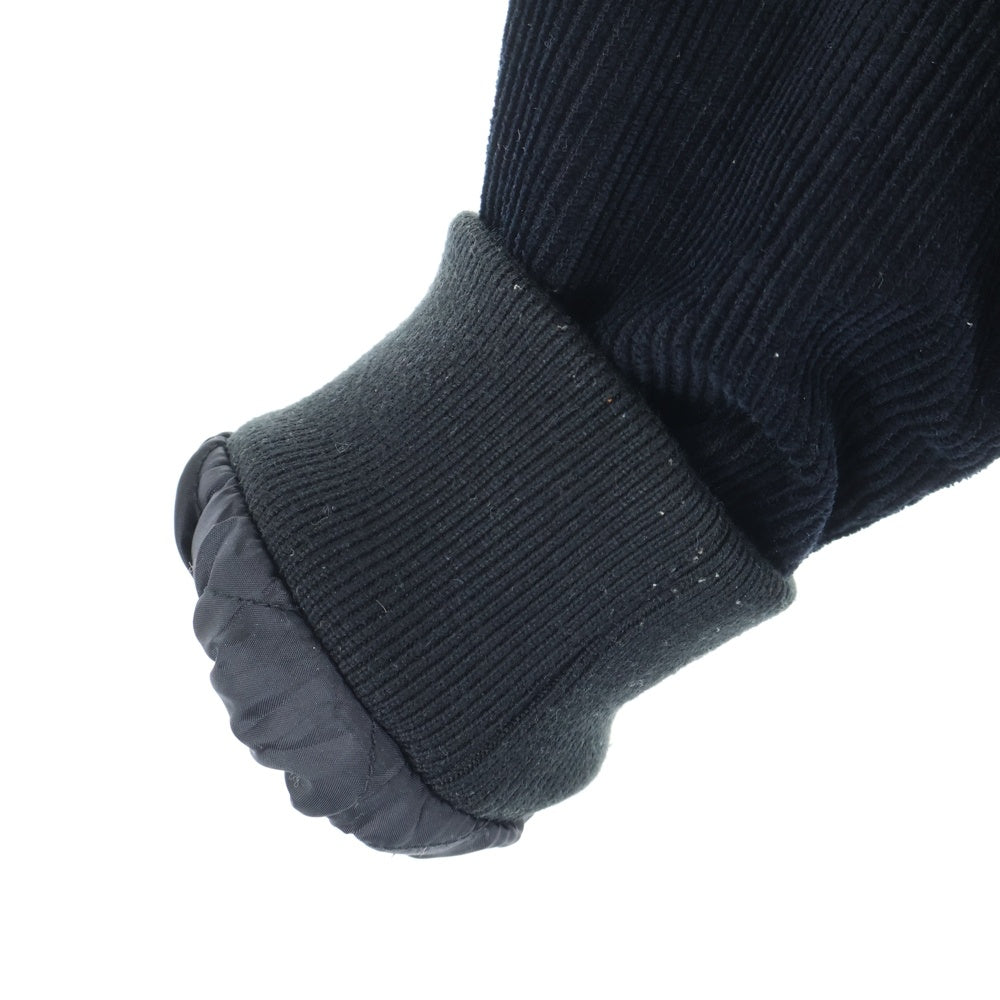 SUPREME(シュプリーム) 18SS Old English Corduroy Varsity Jacket オールド イングリッシュ ロゴ コーデュロイ バーシティジャケット スタジャン ブラック