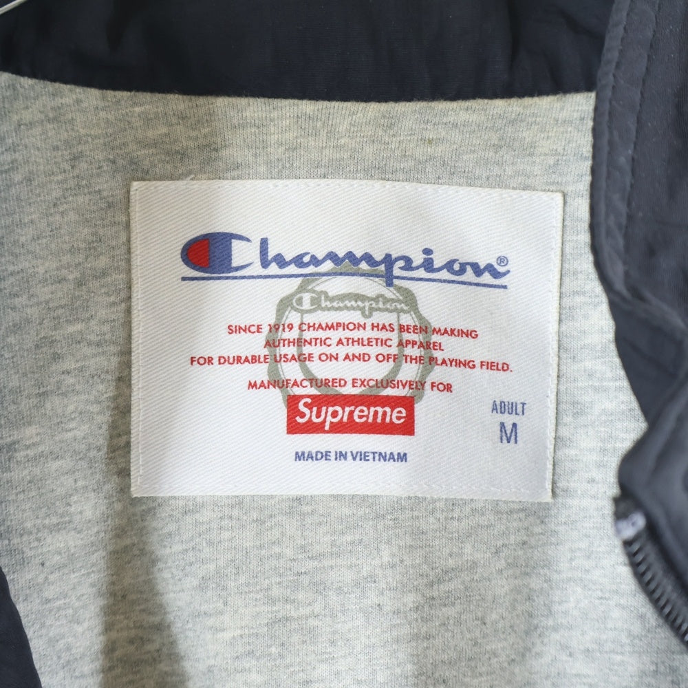 SUPREME(シュプリーム) 18SS × Champion Track Jacket チャンピオン トラックジャケット アーチロゴ ナイロンジャケット ブラック