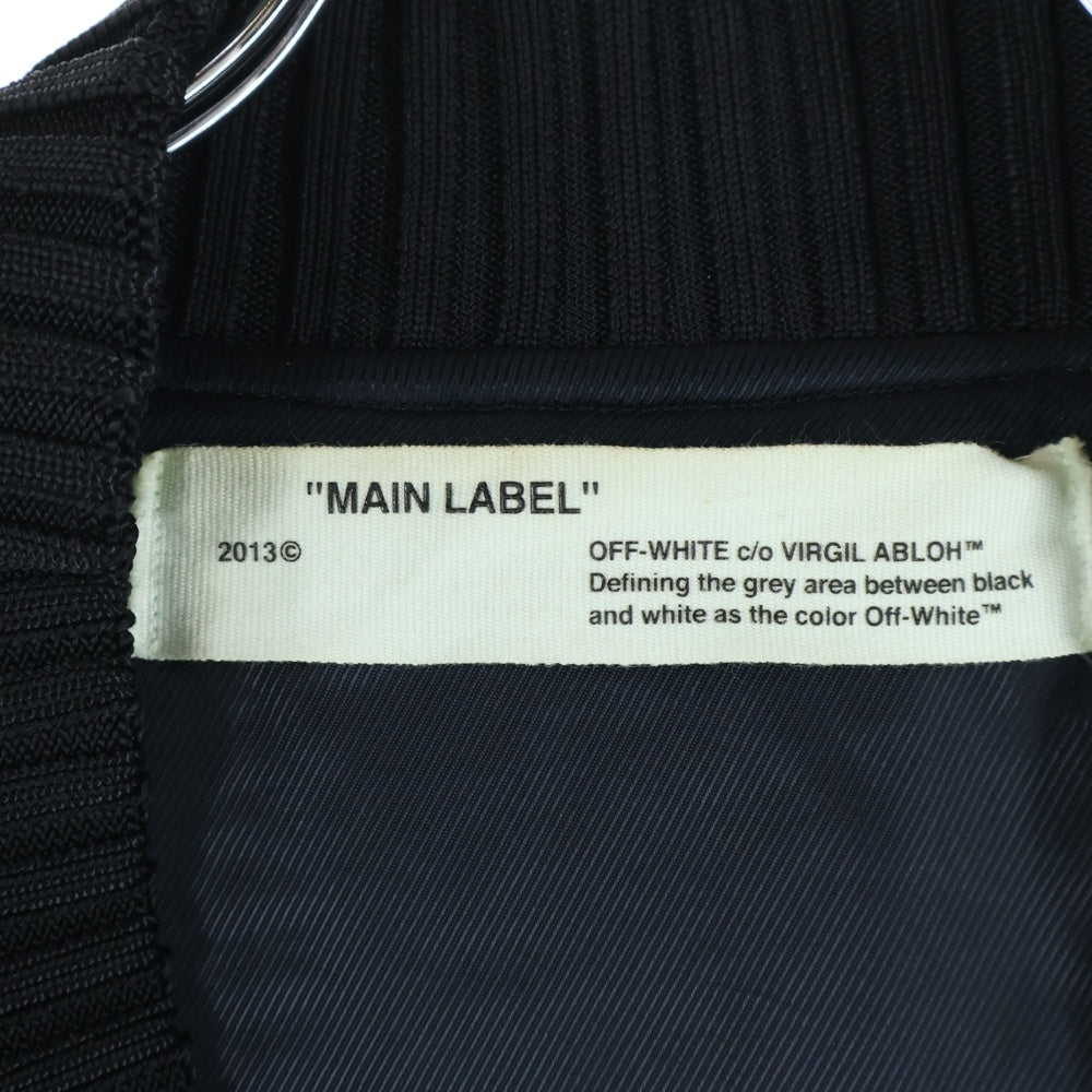 OFF-WHITE(オフホワイト) 17SS Diag Spray Bomber Jacket ダイアグ スプレー ボンバージャケット ブラック