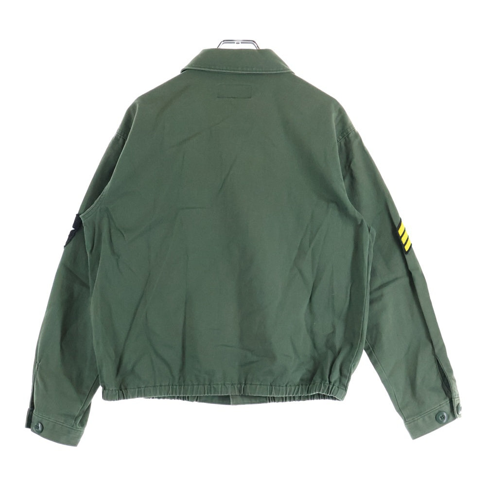 AVIREX(アヴィレックス) コットン ミリタリー 長袖 フィールドシャツ カーキ