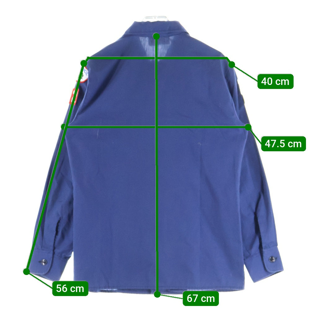 VINTAGE(ヴィンテージ) OFFICIAL YOUTJ SHIRT ボーイスカウト ワッペン 長袖シャツ ネイビー