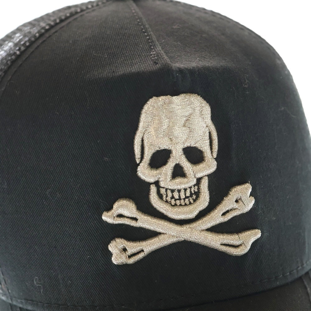 NEW ERA(ニューエラ) メタルスカルエンブロイダリー メッシュキャップ 帽子 ブラック