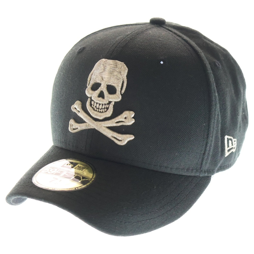 NEW ERA(ニューエラ) 59FIFTY メタルスカルエンブロイダリー キャップ 帽子 ブラック