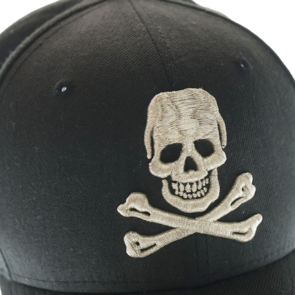 NEW ERA(ニューエラ) 59FIFTY メタルスカルエンブロイダリー キャップ 帽子 ブラック