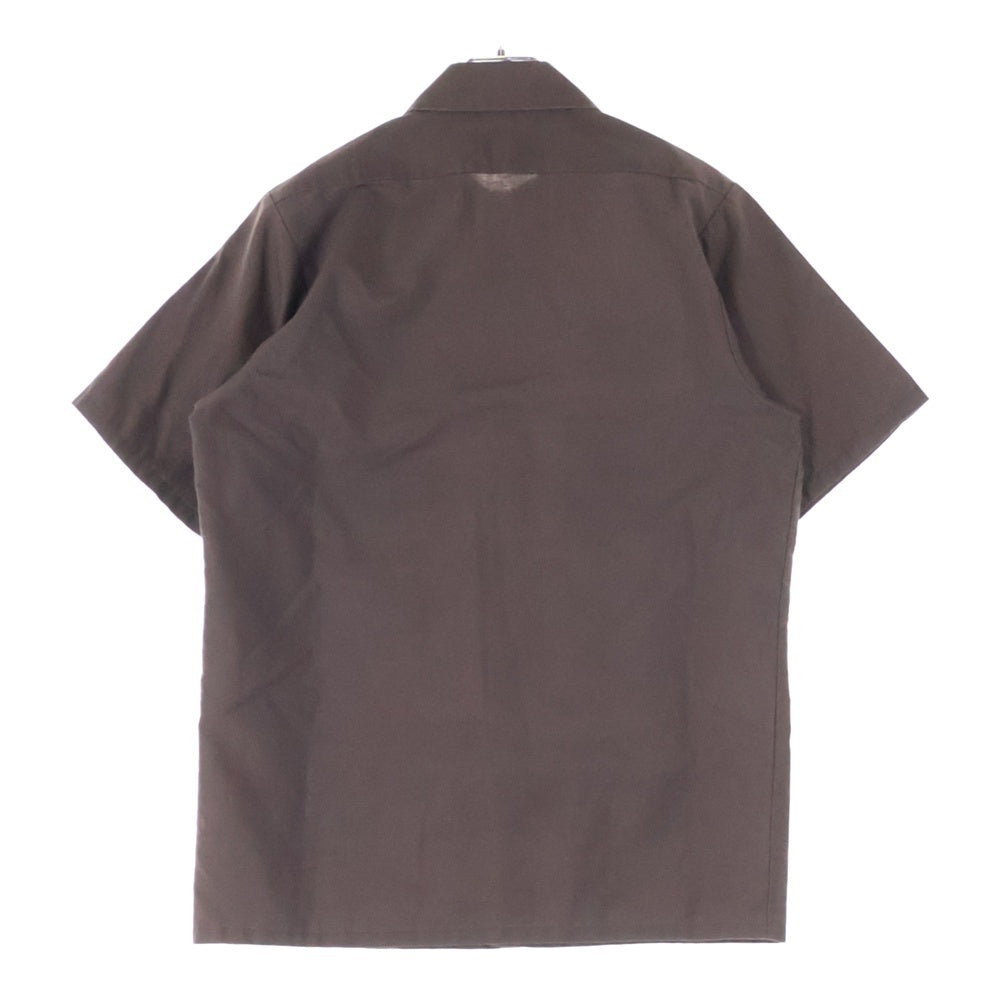 REDKAP(レッドキャップ) フロントワッペン 半袖 ワークシャツ ブラウン