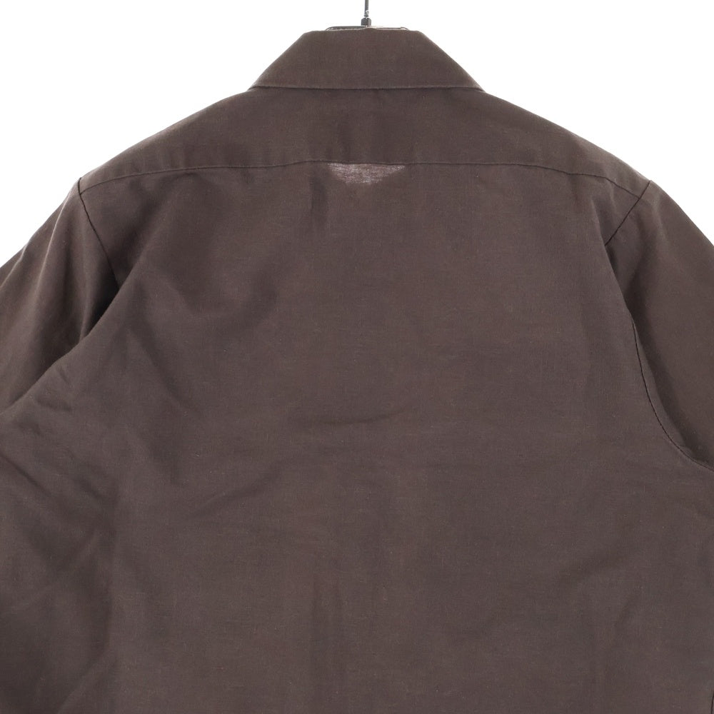 REDKAP(レッドキャップ) フロントワッペン 半袖 ワークシャツ ブラウン