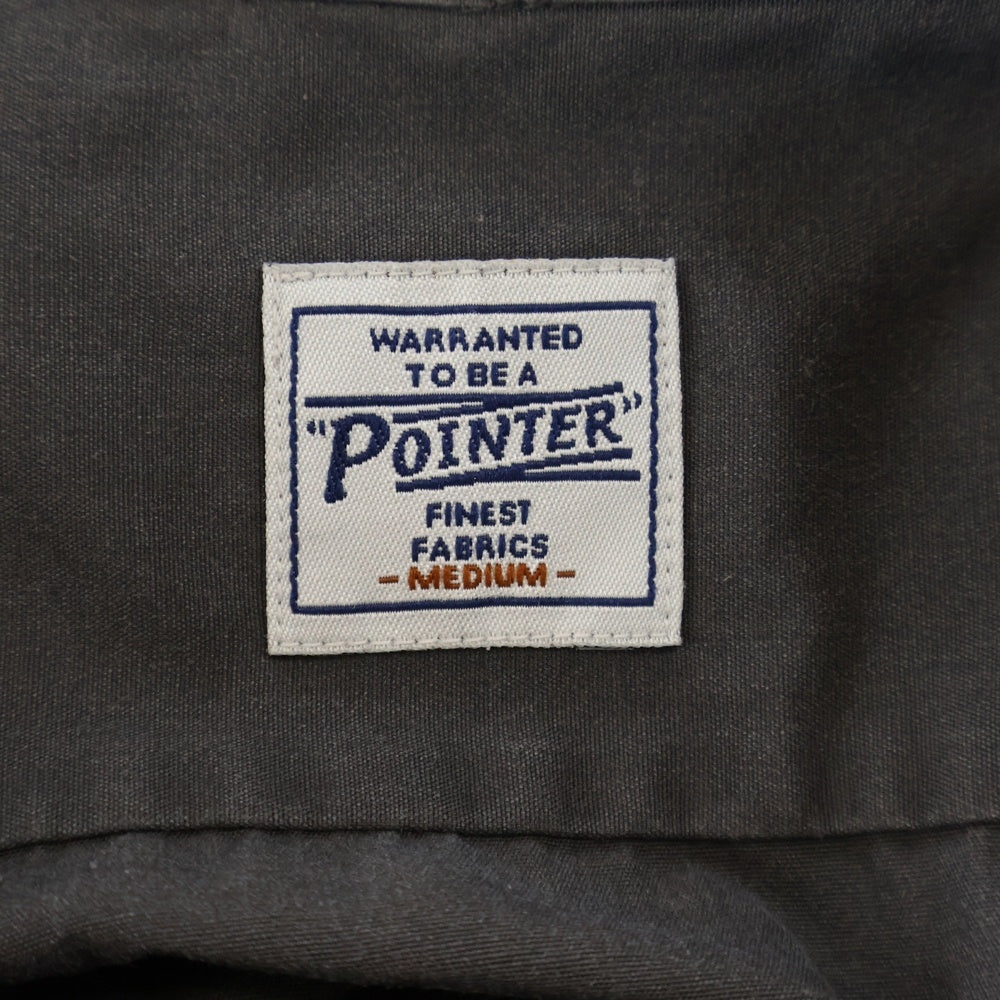 VINTAGE(ヴィンテージ) POINTER ポインター フロントワッペン 半袖 ワークシャツ グレー