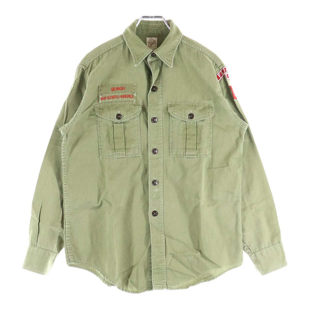 VINTAGE(ヴィンテージ) 60S BOY SCOUTS OF AMERICA ボーイスカウト 長袖シャツ カーキ