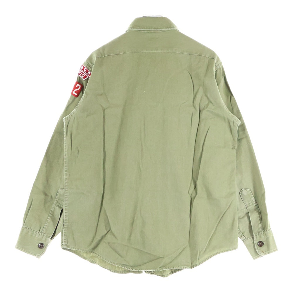 VINTAGE(ヴィンテージ) 60S BOY SCOUTS OF AMERICA ボーイスカウト 長袖シャツ カーキ