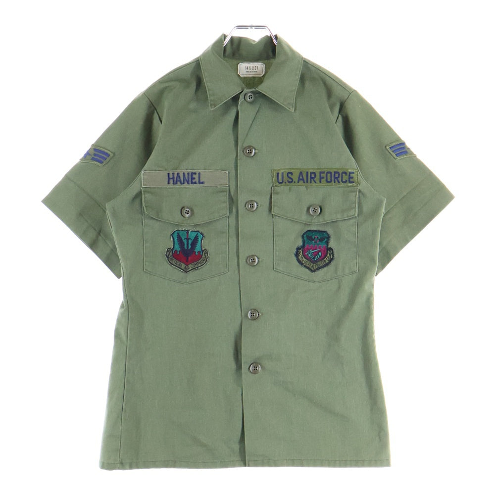 VINTAGE(ヴィンテージ) US.AIRFORCE OG-507 ユーエスエアフォース ミリタリー 半袖 ユーティリティシャツ カーキ