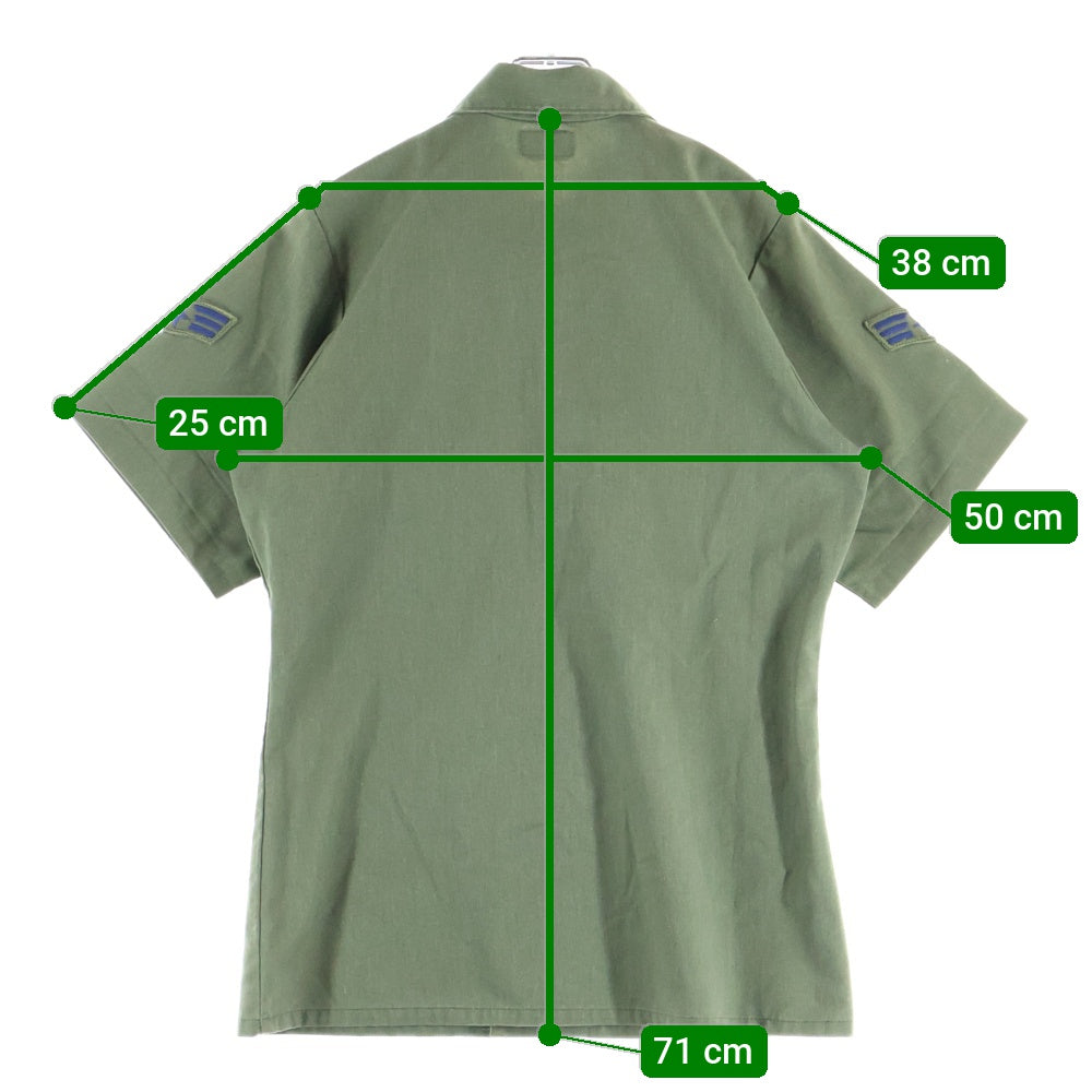VINTAGE(ヴィンテージ) US.AIRFORCE OG-507 ユーエスエアフォース ミリタリー 半袖 ユーティリティシャツ カーキ