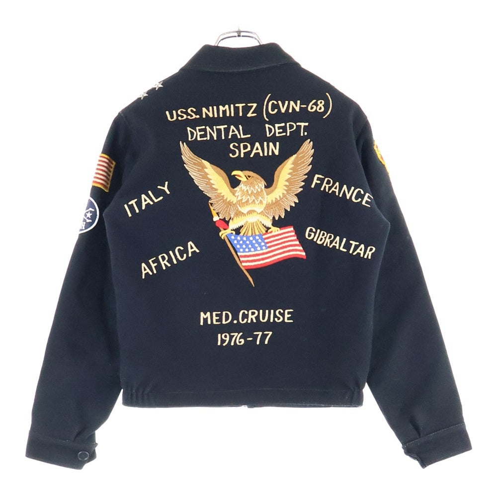 VINTAGE(ヴィンテージ) 60-70S U.S.NAVY TOUR JACKET ユーエスネイビー ツアー エンブロイダリー ジャケット ブラック