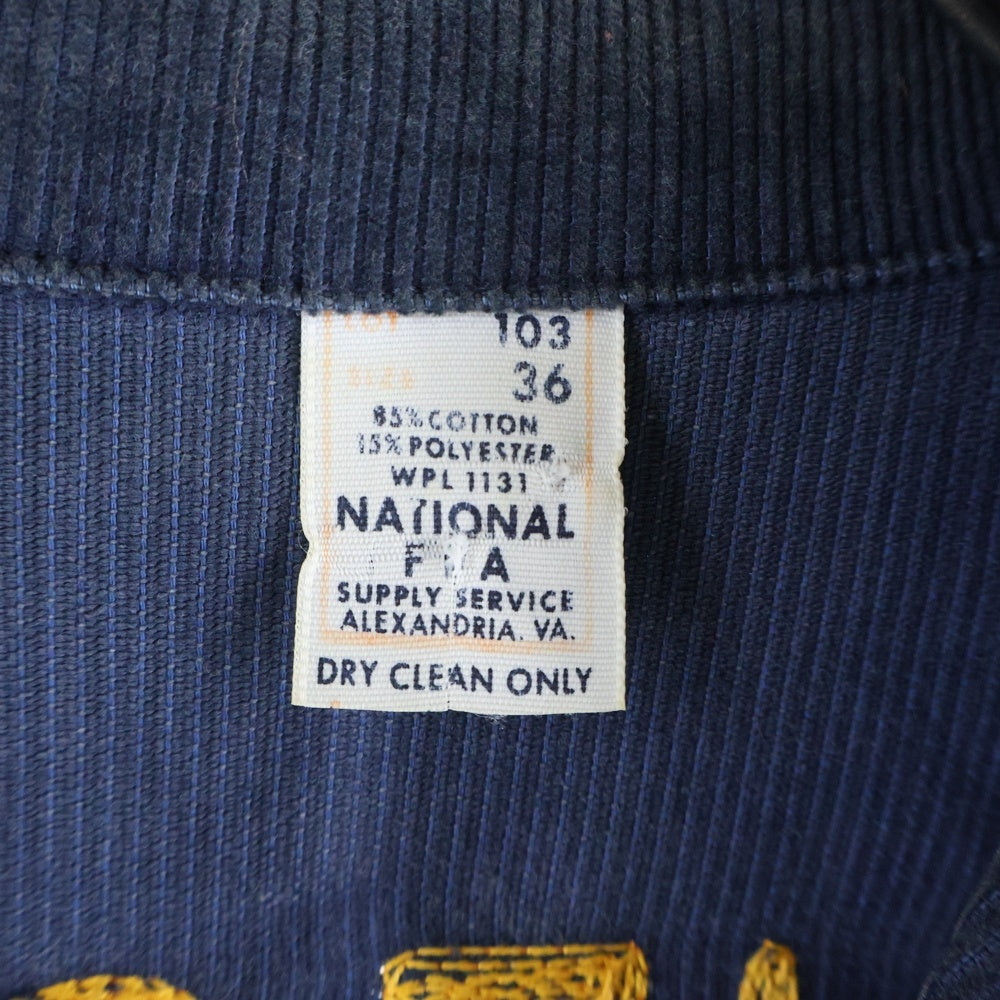 VINTAGE(ヴィンテージ) 70S-80S VINTAGE California FFA Lot100 ショート丈 棒TALON ZIP コーデュロイジャケット ネイビー