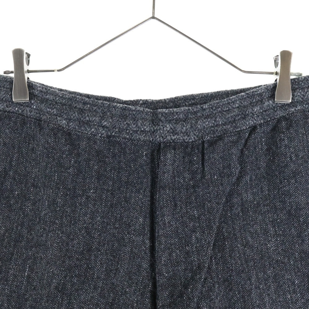 FILMELANGE(フィルメランジェ) COLIN ウールリネン 裾ニット イージーパンツ グレー