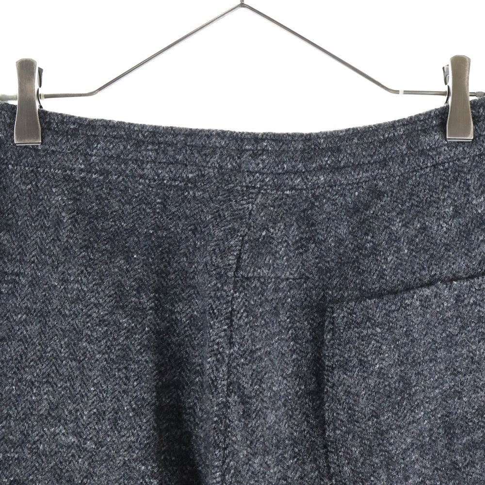 FILMELANGE(フィルメランジェ) COLIN ウールリネン 裾ニット イージーパンツ グレー