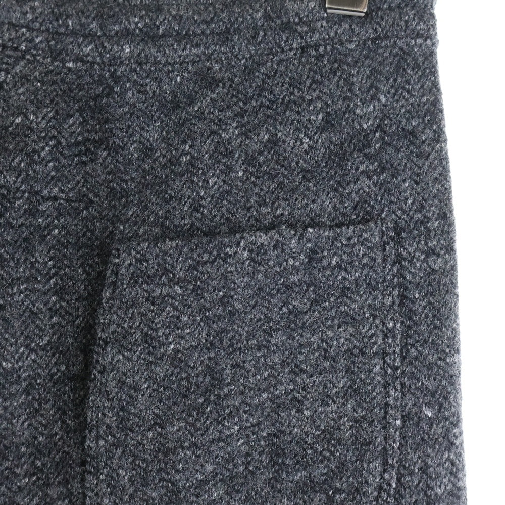 FILMELANGE(フィルメランジェ) COLIN ウールリネン 裾ニット イージーパンツ グレー