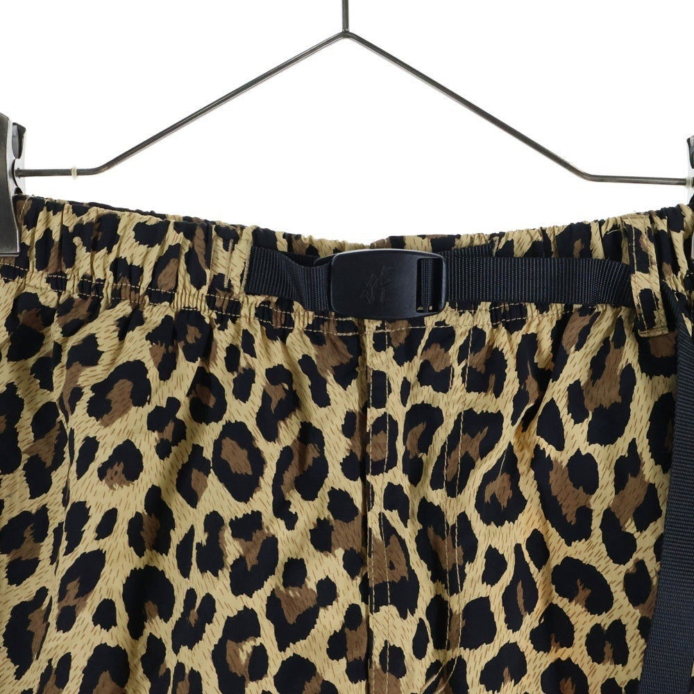 GRAMICCI(グラミチ) レオパード柄 ナイロンショーツ ハーフパンツ ブラウン GMP-21S1821