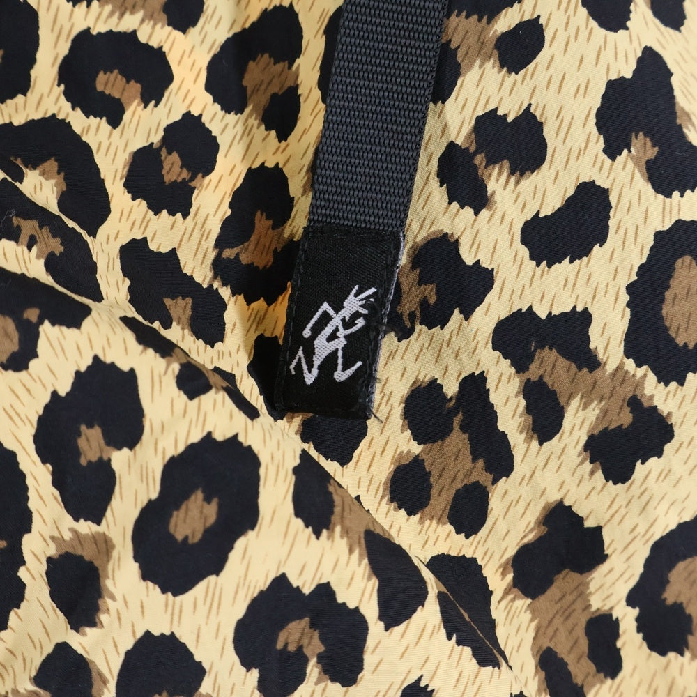 GRAMICCI(グラミチ) レオパード柄 ナイロンショーツ ハーフパンツ ブラウン GMP-21S1821