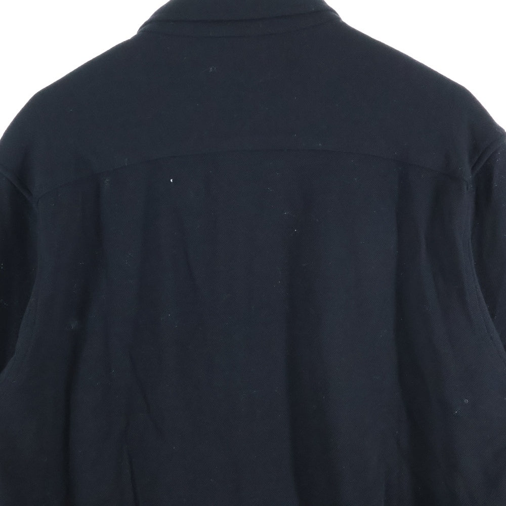 LACOSTE(ラコステ) リアルワニ刺繍 ボタンダウン ポロ長袖シャツ ブラック KH033C