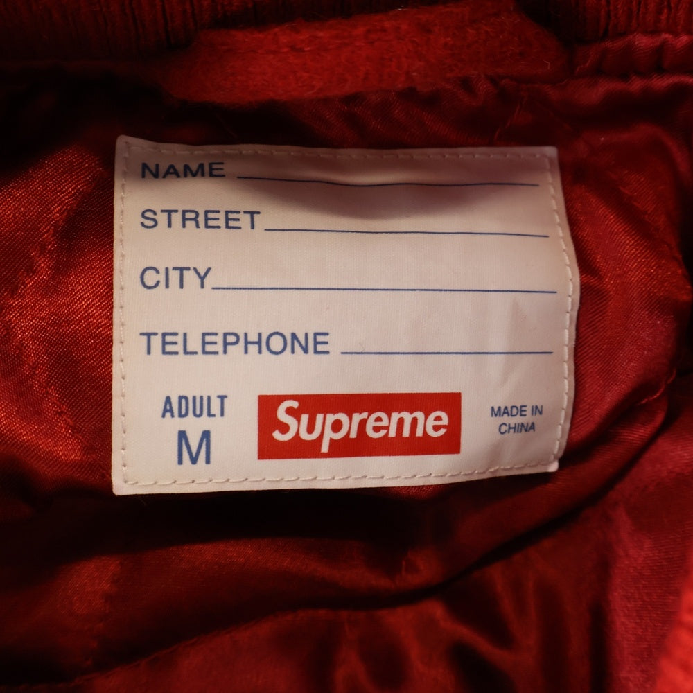 SUPREME(シュプリーム) 24SS supreme Big Logo Chenille Varsity Jacket ビッグロゴ シェニール バーシティ ブルゾン ジャケット レッド