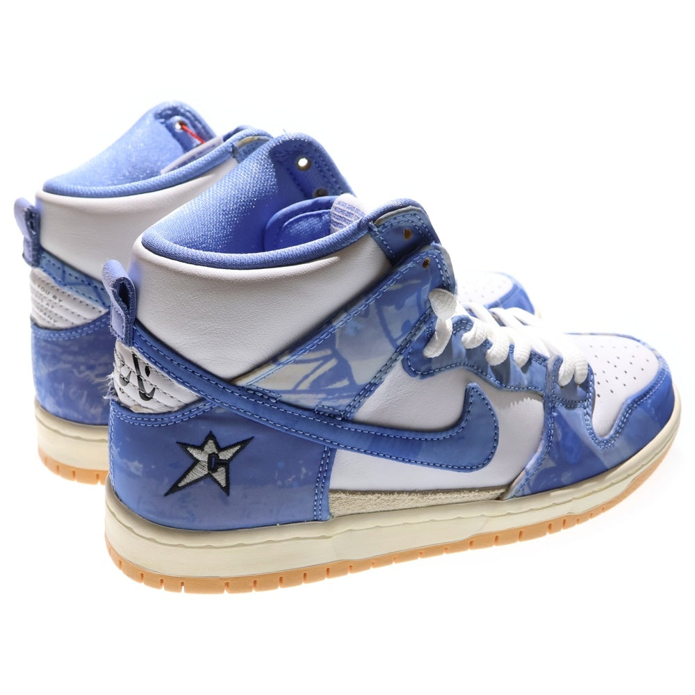 NIKE SB(ナイキエスビー) ×Carpet Company DUNK HIGH カーペットカンパニー ダンク ハイカットスニーカー ホワイト/ブルー US7.5/25.5cm CV1677-100