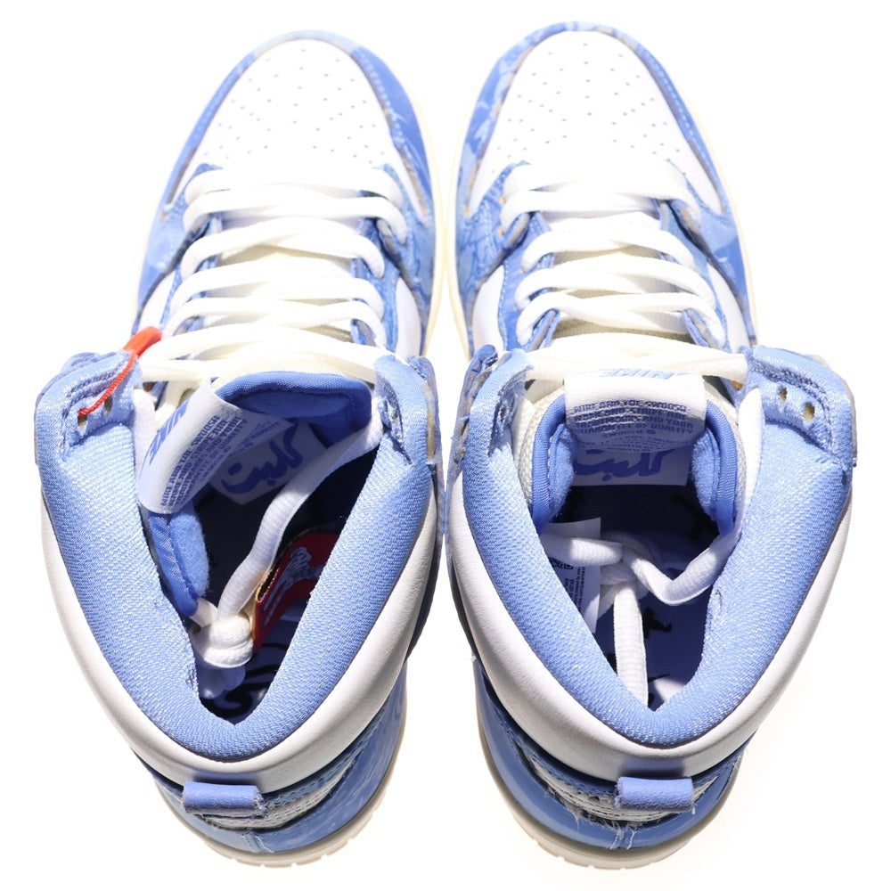 NIKE SB(ナイキエスビー) ×Carpet Company DUNK HIGH カーペットカンパニー ダンク ハイカットスニーカー ホワイト/ブルー US7.5/25.5cm CV1677-100