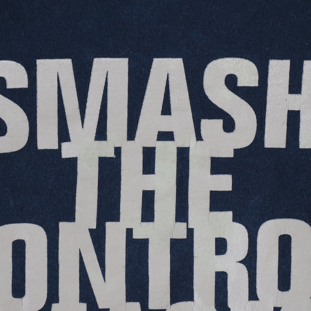 VINTAGE(ヴィンテージ) 90S MINISTRY CASEY'S LAST RIDE JUST ONE FIX T-SHIRT ケイシーズ ラスト ライド ジャスト ワン フィックス プリント クルーネック 半袖Tシャツ ブラック