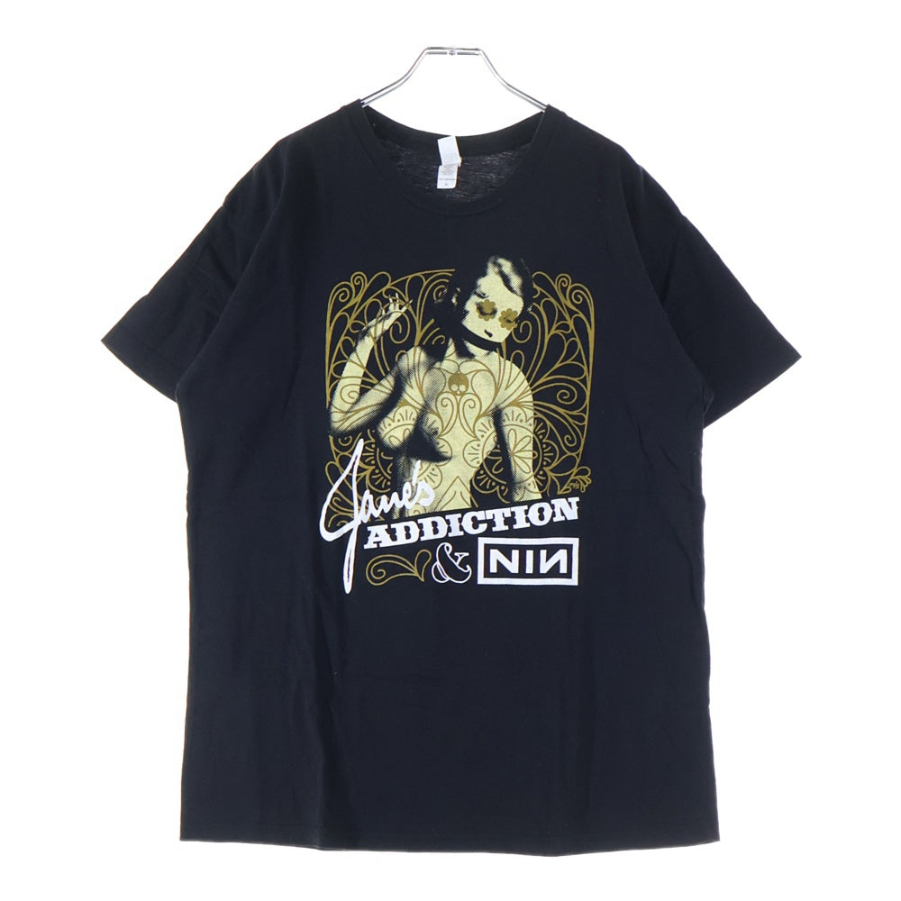 VINTAGE(ヴィンテージ) 00S NINE INCH NAILS JANE'S ADDICTION TOUR T-SHIRT ナイン インチ ネイルズ ジェーンズ アディクション ツアー プリント クルーネック 半袖Tシャツ