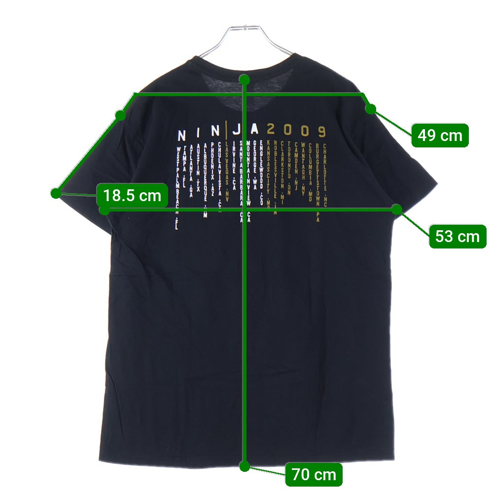 VINTAGE(ヴィンテージ) 00S NINE INCH NAILS JANE'S ADDICTION TOUR T-SHIRT ナイン インチ ネイルズ ジェーンズ アディクション ツアー プリント クルーネック 半袖Tシャツ