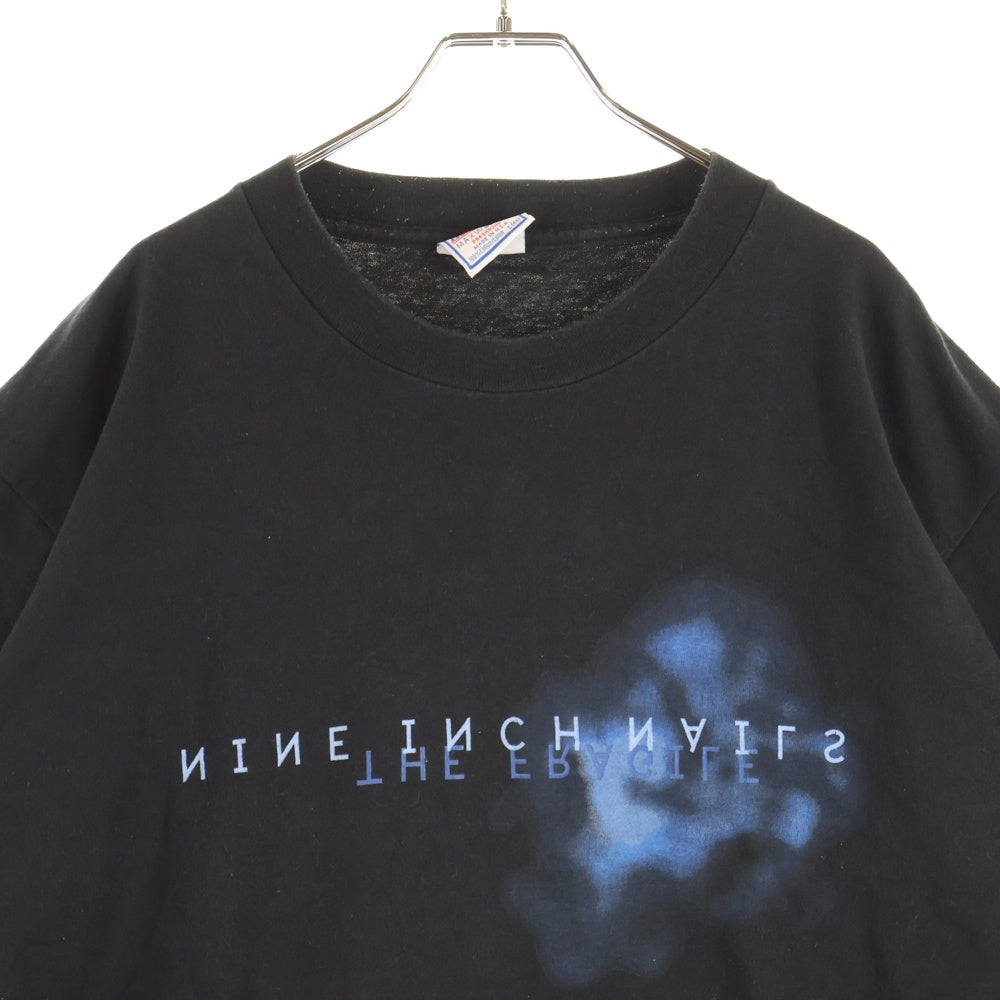 VINTAGE(ヴィンテージ) 90S NINE INCH NAILS THE FRAGILE T-SHIRT ナイン インチ ネイルズ ザ フラジャイル プリント クルーネック 半袖Tシャツ カットソー ブラック