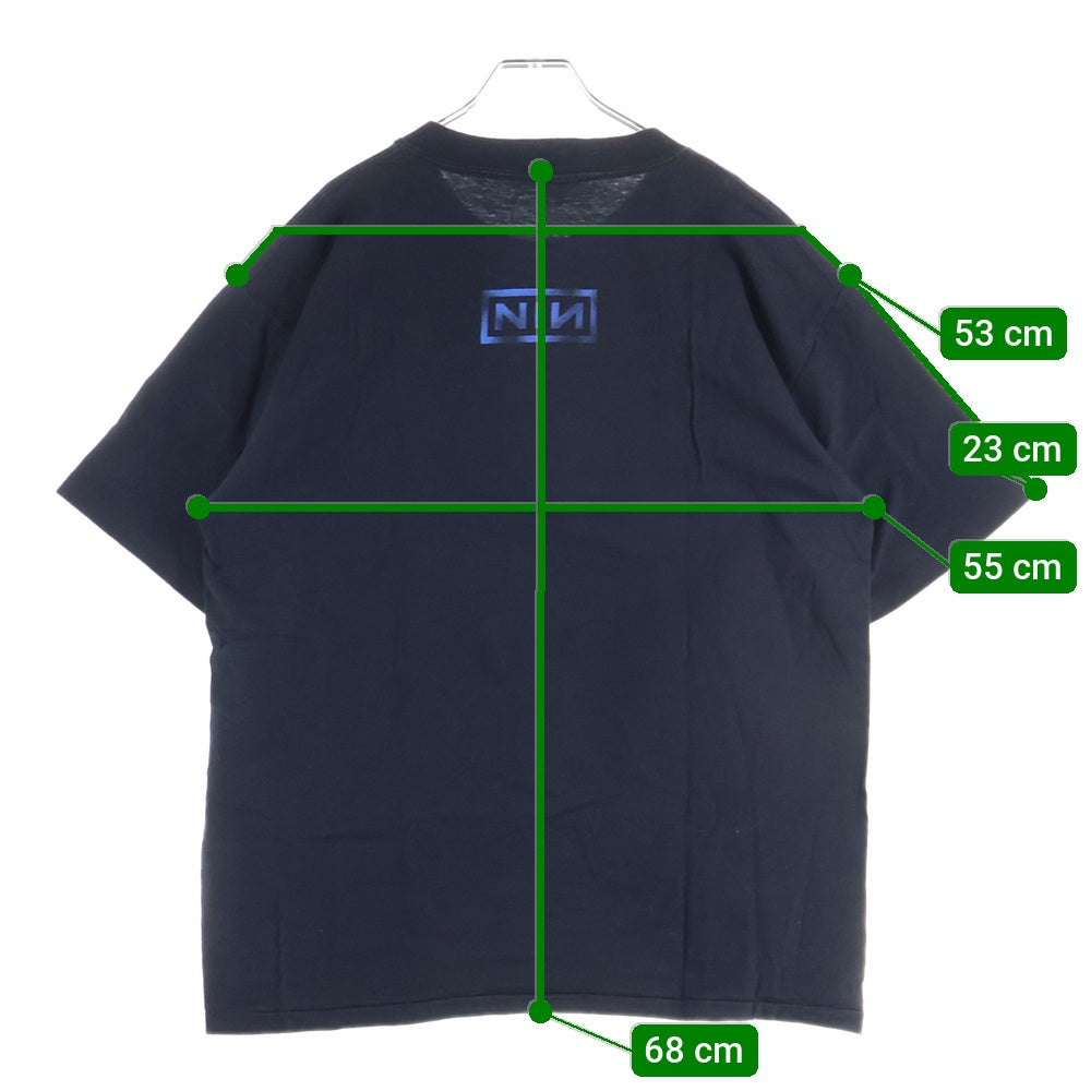 VINTAGE(ヴィンテージ) 90S NINE INCH NAILS THE FRAGILE T-SHIRT ナイン インチ ネイルズ ザ フラジャイル プリント クルーネック 半袖Tシャツ カットソー ブラック