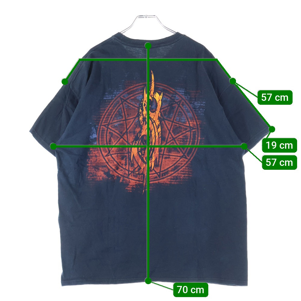 VINTAGE(ヴィンテージ) 00S Slipknot ALL HOPE IS GONE T-SHIRT オール ホープ イズ ゴーン 両面プリント クルーネック 半袖Tシャツ カットソー ブラック