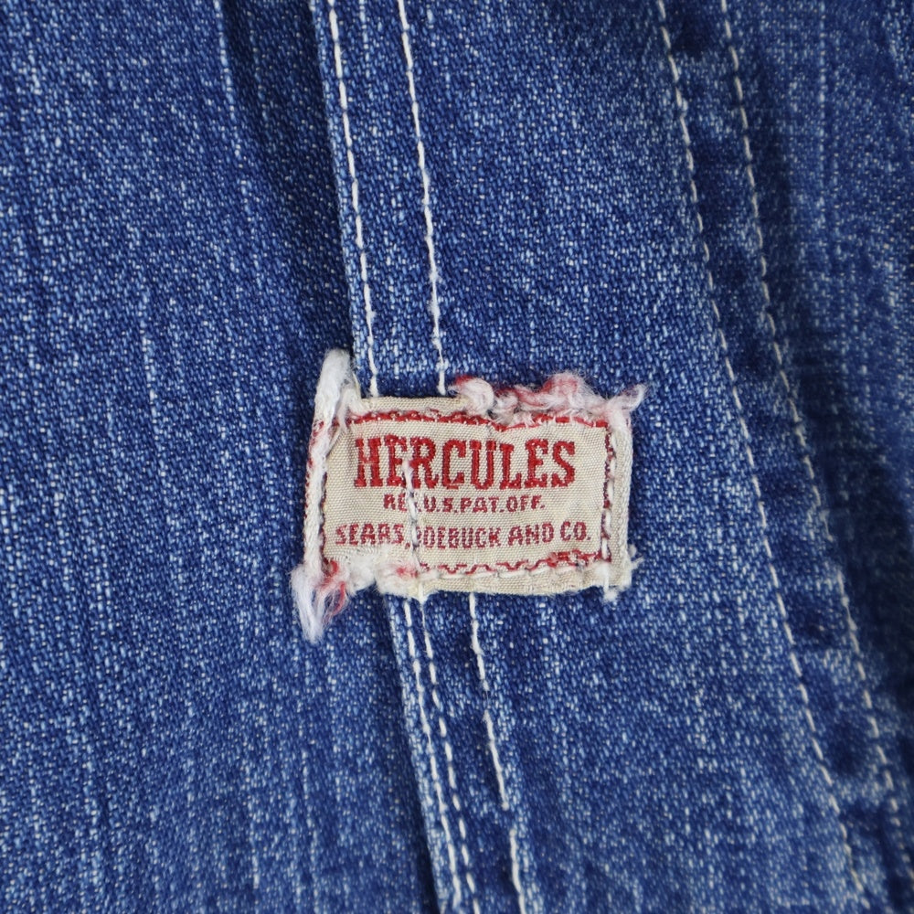 VINTAGE(ヴィンテージ) 40S VINTAGE HERCULES STRONG RELIABLE ヴィンテージ ヘラクレス ストロング リライアブル ブランケットライナー付き カバーオール デニムジャケット インディゴ