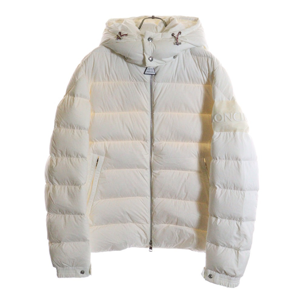 MONCLER(モンクレール) 20AW ARAVIS アラビス アームラバーロゴ マルチポケット ジップアップ フーデッド ダウンジャケット ホワイト F20911A54300