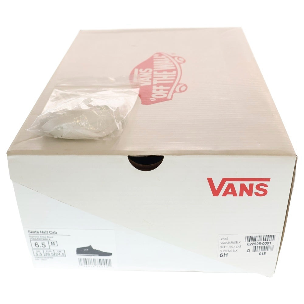 VANS(ヴァンズ) 21AW ×SUPREME Half Cab Black シュプリーム ハーフ カブ ローカットスニーカー レディース ブラック US6.5/24.5cm VN0A5KRWBLK
