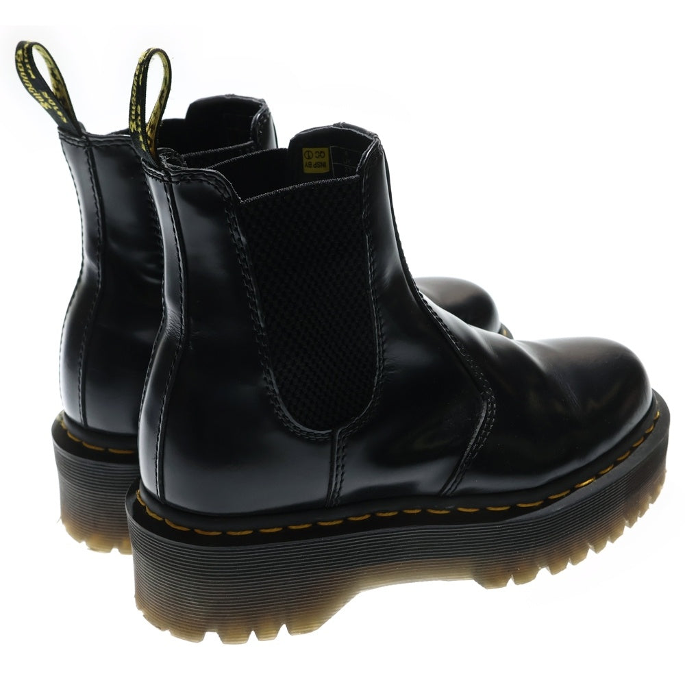 Dr.Martens(ドクターマーチン) 2976 QUAD CHELSEA BOOT POLISHED SMOOTH BLACK サイドゴア チェルシーブーツ レディース ブラック 24687001