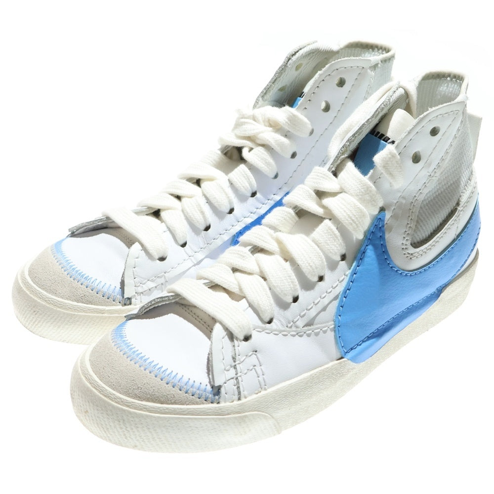 NIKE(ナイキ) BLAZER MID JUMBO UNIVERSITY BLUE ブレーザー ミッド ジャンボ ユニバーシティー レディース ブルー ミッドカットスニーカー US7/25cm DD3111-103