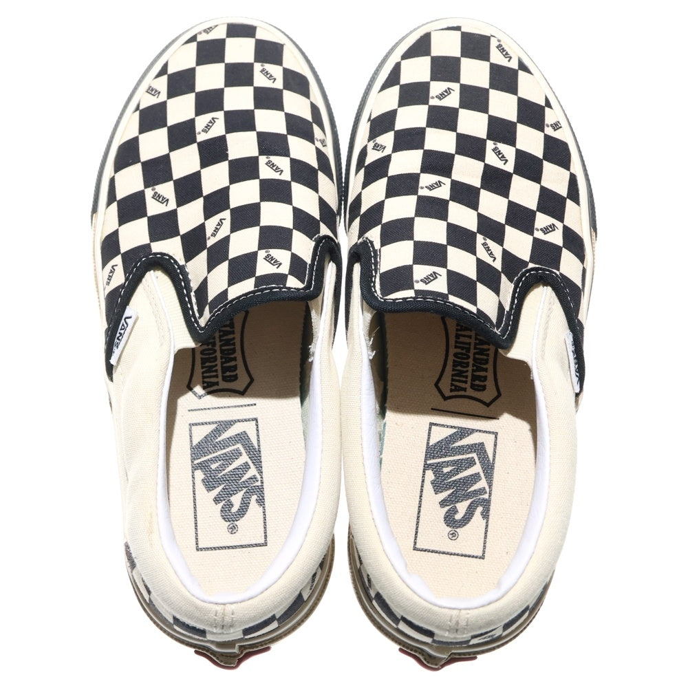 VANS(ヴァンズ) ×STANDARD CALIFORNIA SLIP ON スタンダード カルフォルニア スリッポン ローカットスニーカー レディース US5H/23.5cm ブラック/ホワイト V98CF SD